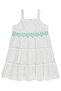Dress for 6-9 Years Old with Floral Accessories - Off-White