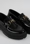 Women's Black Patent Leather New Gc Thick Sole Loafer Moccasin Shoes 4.5cm Byndlfrk02 - 8