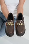 Women's Brown Patent Leather Chain Thick Sole Loafer Moccasin Shoes 4,5cm Byndlfrk02 - 4