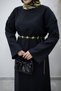 Chain Belted Dress Tsd260191 Black - 4
