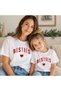 Besties Friend Mom Daughter Mother's Day Gift Printed White 2-Piece T-Shirt Combination