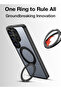 360° Rotate Ring Stand Case for Samsung Galaxy S26 Ultra – Black, Shockproof Protection - 4