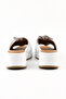 Genuine Leather White Wedge Heel Women's Slippers - Z262294 - 4