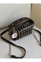 Women's Micro Hand and Shoulder Bag Silver Trok Detailed Chain Stylish Evening Bag En18 Size10 - 2