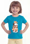 Girl's T-Shirt with Short Sleeves Printed B9