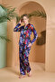 PJS 27079 طقم بيجامة نسائي بأزرار - 2