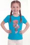 Printed Short Sleeve Girls' T-Shirt B1