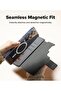 Folio Stand Wallet Magnetic case for Samsung Galaxy S26 Ultra -Black - 3