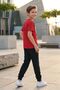Armikids Boys' New Season Printed T-Shirt with Ribbed-Lined Elastic Bottom Set - 2