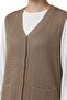 Women's Mink Buttoned Knitwear Mother's Vest with Pockets - 2