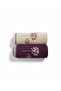 Erba Seca 2-Piece Embroidered Boxed Towel Set – 100% Cotton, Soft and Stylish 50×90 cm