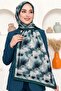 Women's Green Floral Patterned Organic Cotton Soft Shawl - 2