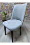 Large Oval Chair Cover Jacquard Bombu Bohemian Fabric Village Anthracite - 3