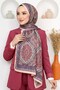 Women's Pink Mandala Patterned Organic Cotton Soft Shawl