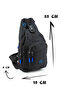 Single Shoulder Strap Crossbody Women Men Motorcycle Courier Shoulder Chest Bag Black Blue Bodybag 2213 - 2