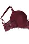 Women's Burgundy Lace Unpadded Bra Set - 2