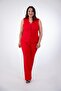 112035 Women's Plus Size Cobalt Button Detail Vest Set Sets - 7