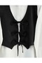 Vest and Pants Two-Piece Set - Black - 2