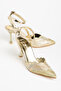 Fabric Embroidery Detailed Evening Dress Heels - 4
