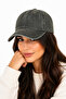 Khaki Washed Hat Unisex Adjustable Sports Casual Cap Model - 3