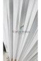 Exculusive Ecru Glittery Striped Tulle Curtain Stripe 2-Layer Pleated Tulle Curtain - 6