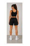 Women's Black Gray Contrast Shorts Red Dragon Printed Comfortable Fit Sports Shorts - 3
