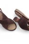 Genuine Leather Suede Women's Brown Sandals - 2