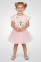 Toddlers Girl 2 Pieces Embellished Top And Tutu Skirt Set, Pink