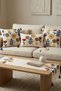 Decorative Punch Embroidered Floral Pattern Throw Pillow Runner Set 2 Square 1 Rectangular Throw Pillow 1 Runner Set - 4