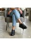 Genuine Leather Black Sports Shoes - 4