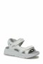 Women's White Comfort Casual Sandals - Lightweight Sole Sporty Summer Shoes - 3