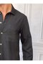 Single Pocket Linen Summer Oversize Shirt - 2