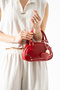 Iso Model Heart Charmli Red Women's Hand and Shoulder Bag