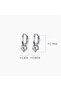 Stoned Hoop Women's Steel Earrings - 4