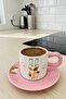 Figured 2-Piece Porcelain Coffee Cup Set 140 ml – Cute Design Turkish Coffee Cup Set Pandal - 3
