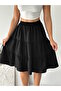 Women's Airobin Fabric Elastic Waist Folded Midi Length Skirt