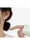 Starry Baguette Stone Silver Color Women's Steel Earrings - 3