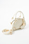 Iso Model Heart Charmli Cream Women's Hand and Shoulder Bag - 3