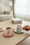 Figured 2-Piece Porcelain Coffee Cup Set 140 ml – Cute Design Turkish Coffee Cup Set Pandal - 4