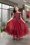 Girl's malibu style tulle and lace princess birthday dress