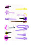 Girls Tip Top Hair Clips Set - 2