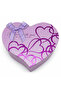 Compact Lilac Heart Cardboard Gift Box 16×20×8 cm