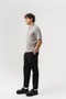Zipform Half-Zip Polo Collar Striped Knitwear T-Shirt - 6