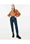 Nicky Dark Blue High Waist Lycra Mom Jean Pants - 2