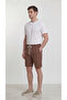 Men's 100% Cotton Linen Muslin Shorts with Back Pockets, Full Fit - 2