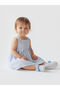 Square Roba Collar Striped Bow Baby Girl Dress from Uzg Store for Style Enthusiasts - 3