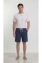 Men's 100% Cotton Linen Muslin Shorts with Back Pockets, Full Fit - 4