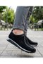 0066 Women's Rubber Lace-Up Orthopedic Ballet Flats Coffee Suede Shoes - 2