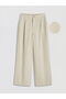 Alita City Women's Linen Blend Trousers with Elastic Waist and Contrast Trim - 5
