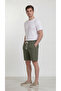 Men's 100% Cotton Linen Muslin Shorts with Back Pockets, Full Fit - 6